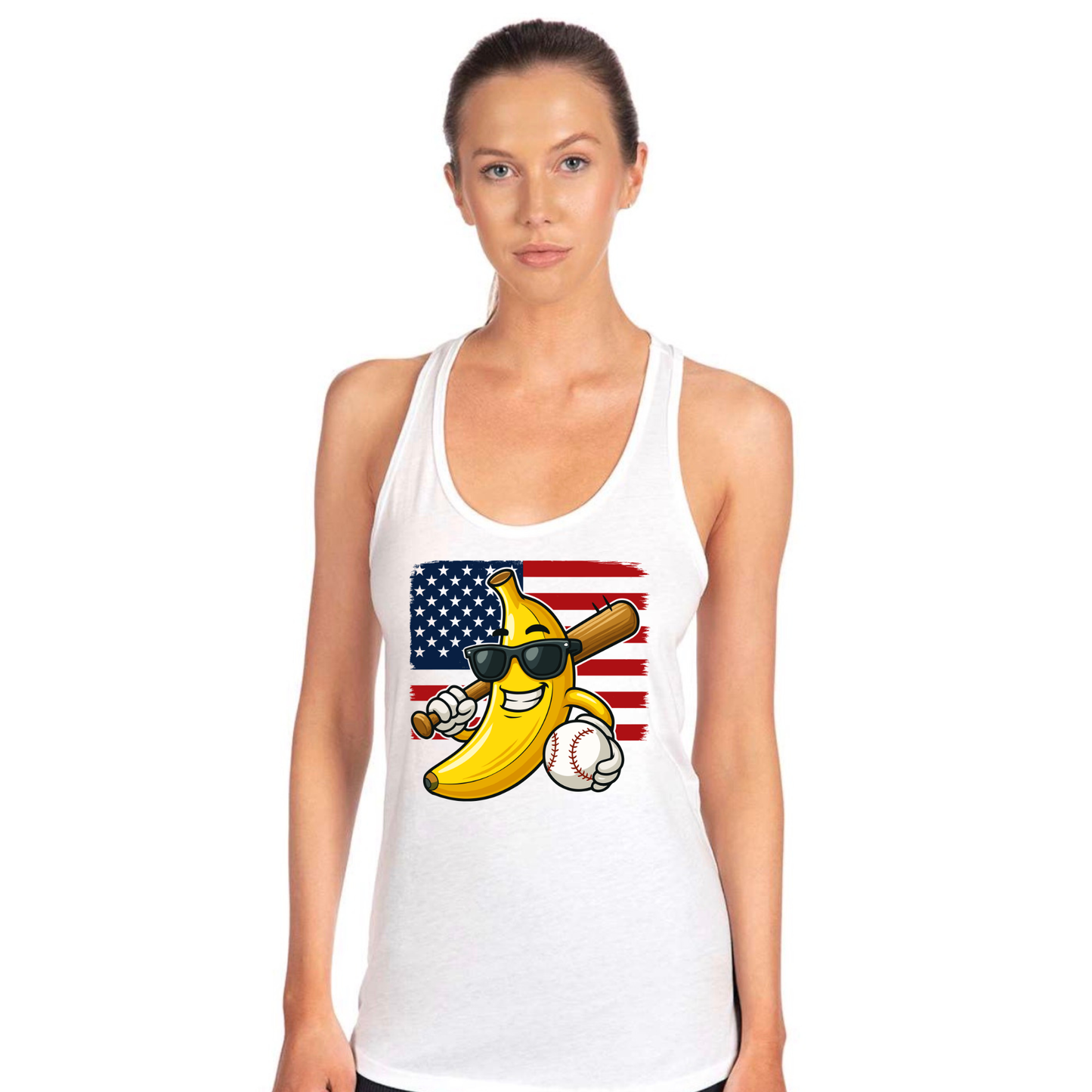 Adult USA Flag Banana Ball Apparel