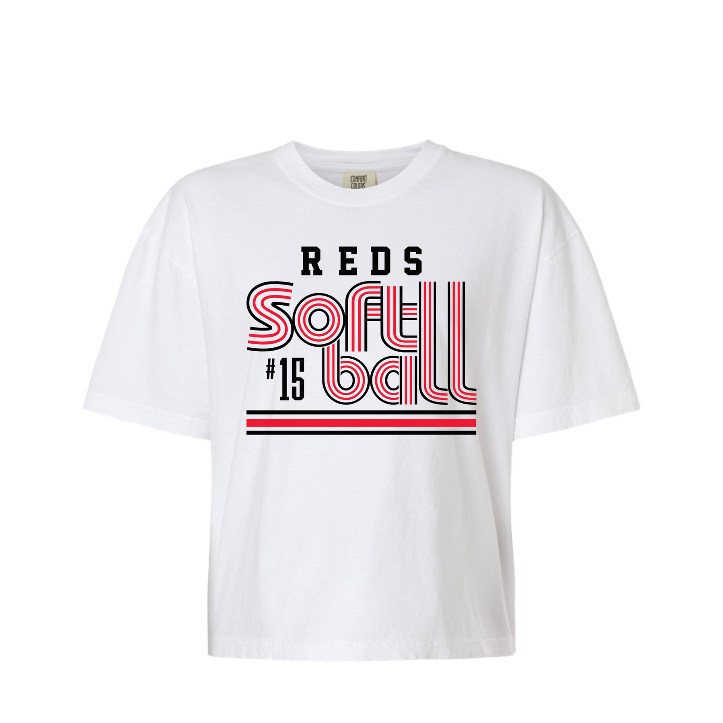Reds Retro Softball Tees- Customize Player Number
