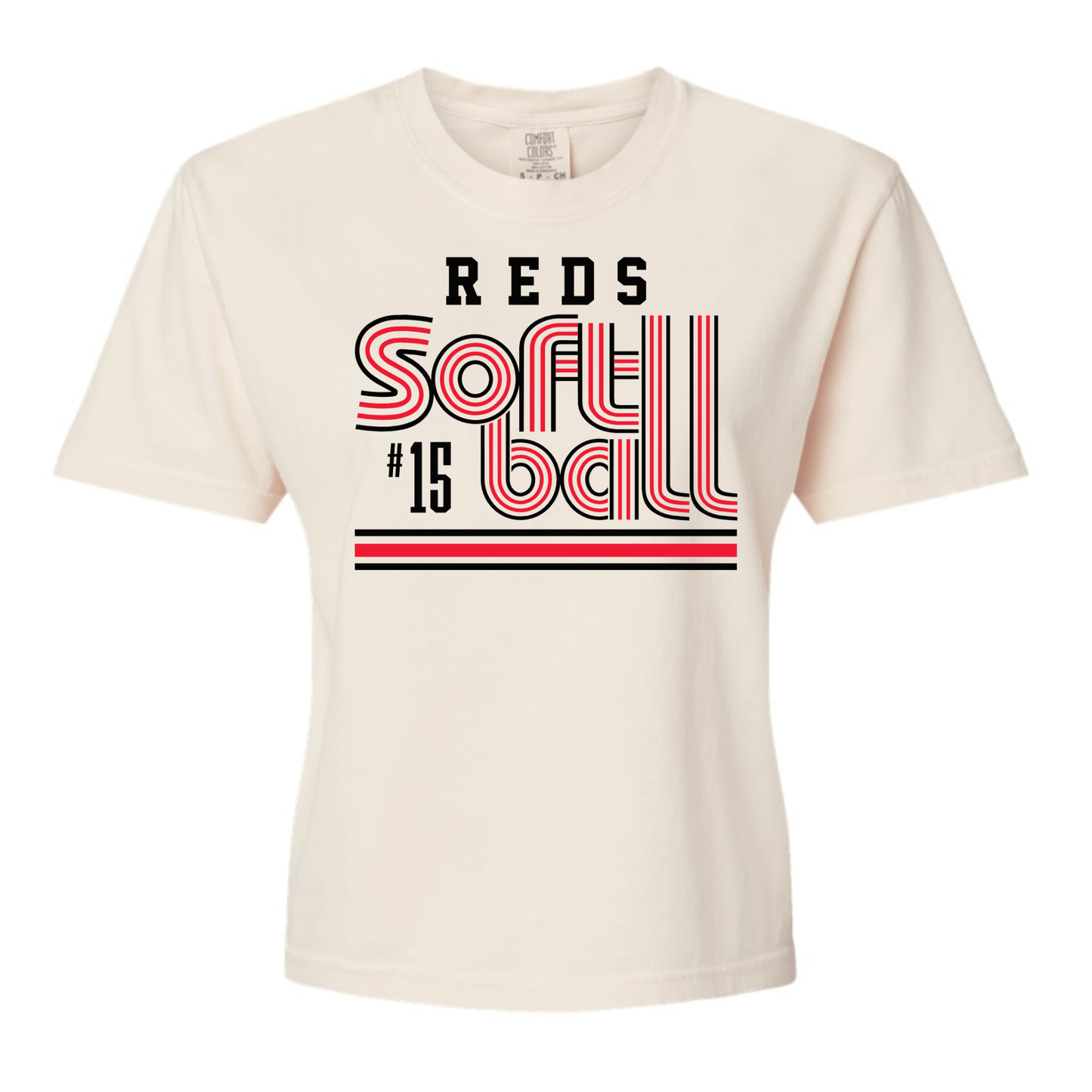 Reds Retro Softball Tees- Customize Player Number