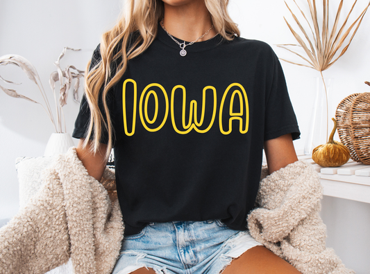 Made to Order- Adult and Youth Yellow Iowa