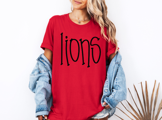 Lions School Mascot Tee