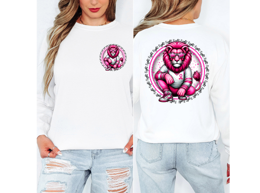 Lion Mascot Breast Cancer