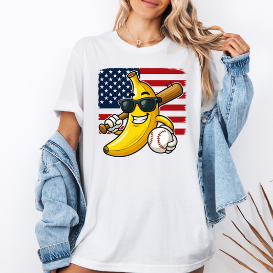 Adult USA Flag Banana Ball Apparel