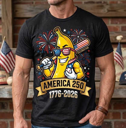 Adult America 250 Year Banana Baseball